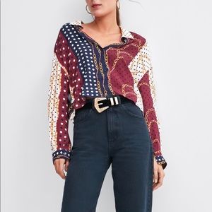 Zara Chain Print Top